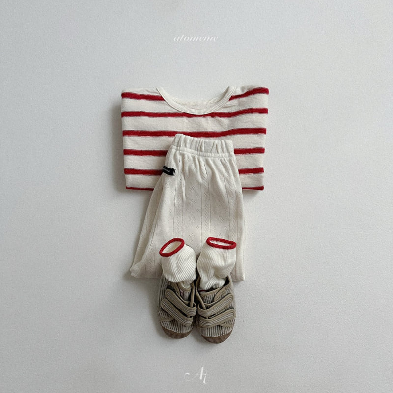 Atomeme - Korean Baby Fashion - #babyoutfit - Oar Eyelet Pants - 12