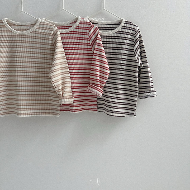 Atomeme - Korean Baby Fashion - #babywear - Betty Stripe Tee - 9