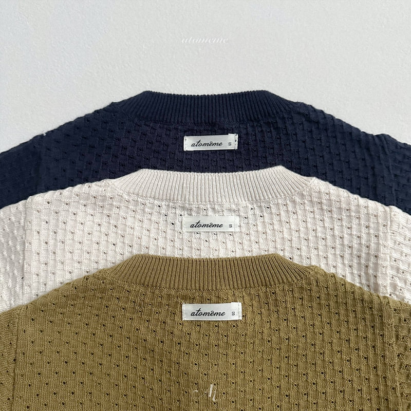 Atomeme - Korean Baby Fashion - #onlinebabyboutique - Chestnut Knit Cardigan - 5