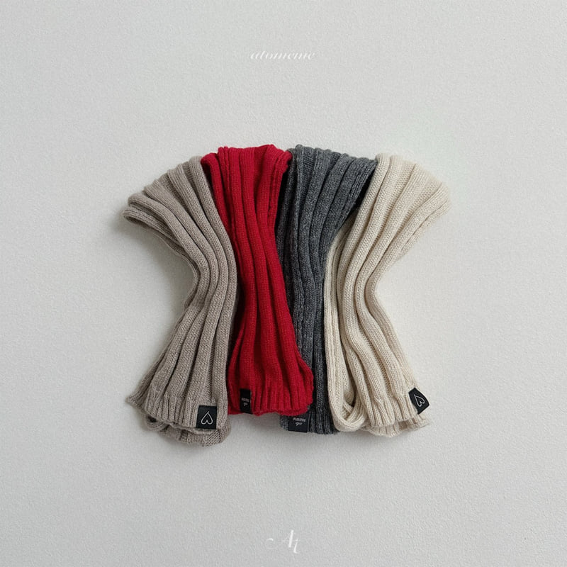 Atomeme - Korean Baby Fashion - #onlinebabyshop - Almond Knit Muffler