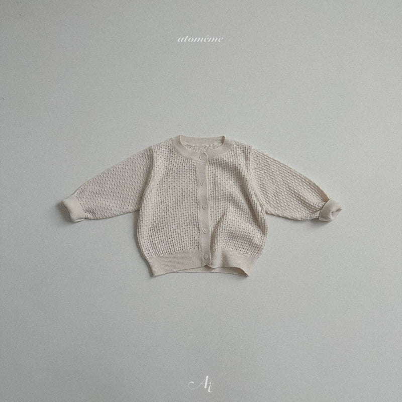 Atomeme - Korean Baby Fashion - #onlinebabyshop - Chestnut Knit Cardigan - 6