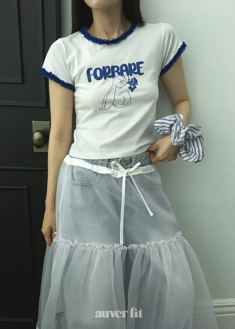 Auver_Fit - Korean Women Fashion - #momslook - Rabbit Lace Tee - 10