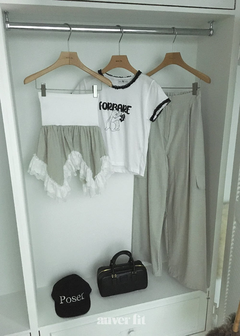 Auver_Fit - Korean Women Fashion - #momslook - Rabbit Lace Tee - 8
