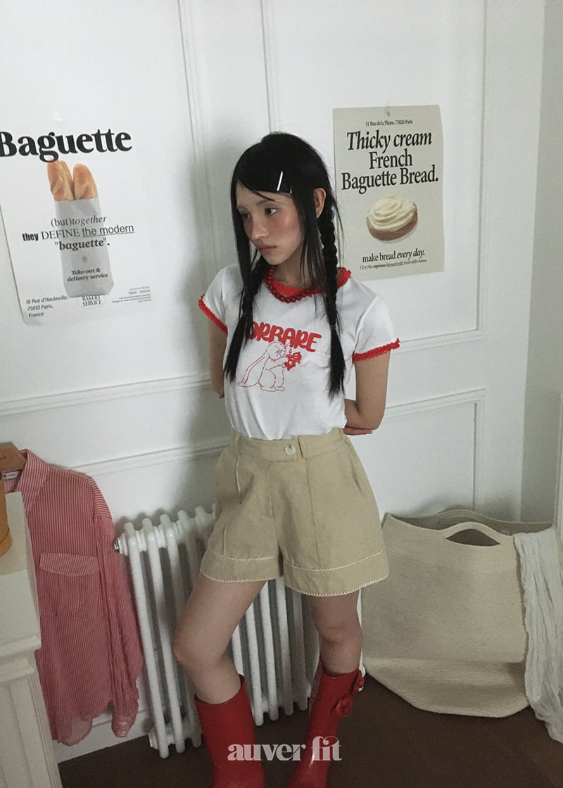 Auver_Fit - Korean Women Fashion - #momslook - Linen Cuffed Shorts
