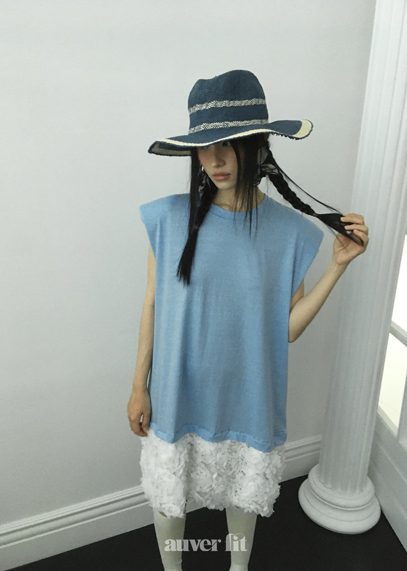 Auver_Fit - Korean Women Fashion - #momslook - Pig Rose Sleeveless One-piece - 8