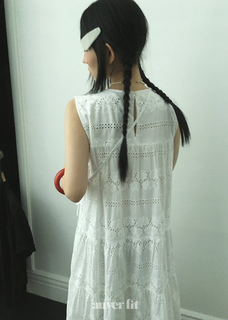 Auver_Fit - Korean Women Fashion - #momslook - Combination Lace One-piece - 7
