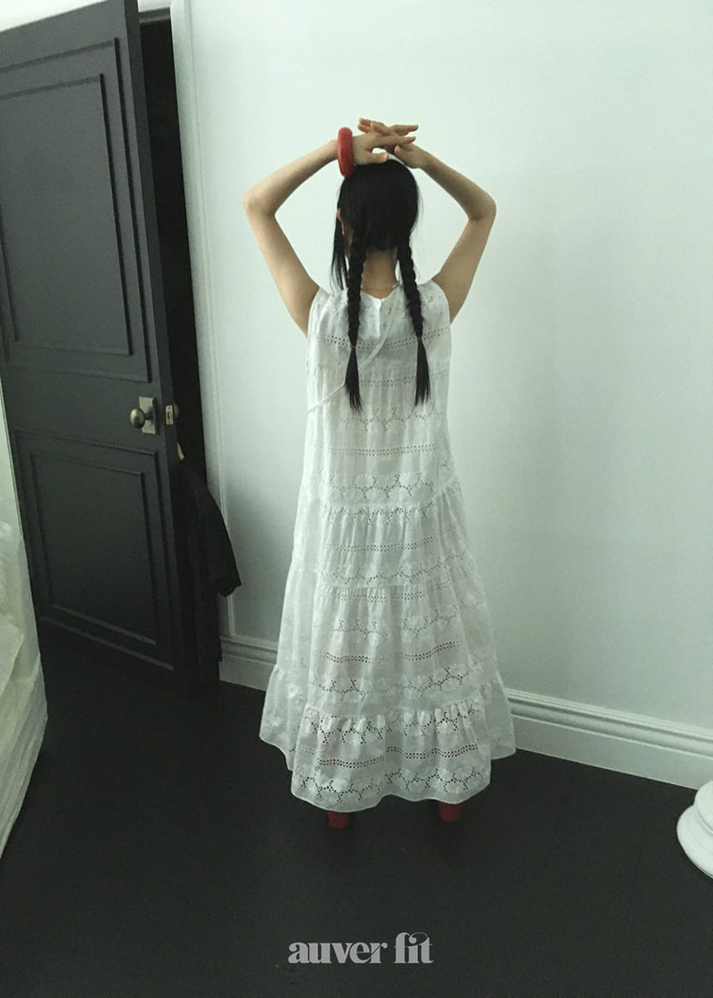 Auver_Fit - Korean Women Fashion - #momslook - Combination Lace One-piece - 8
