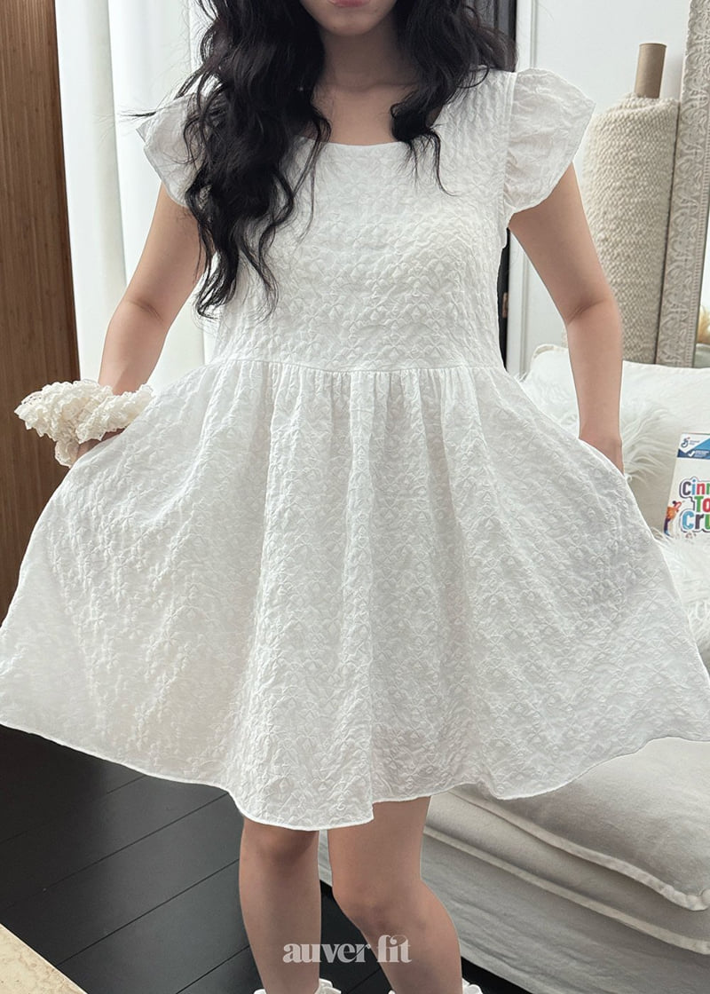Auver_Fit - Korean Women Fashion - #momslook - Jacquard Angel One-piece - 9