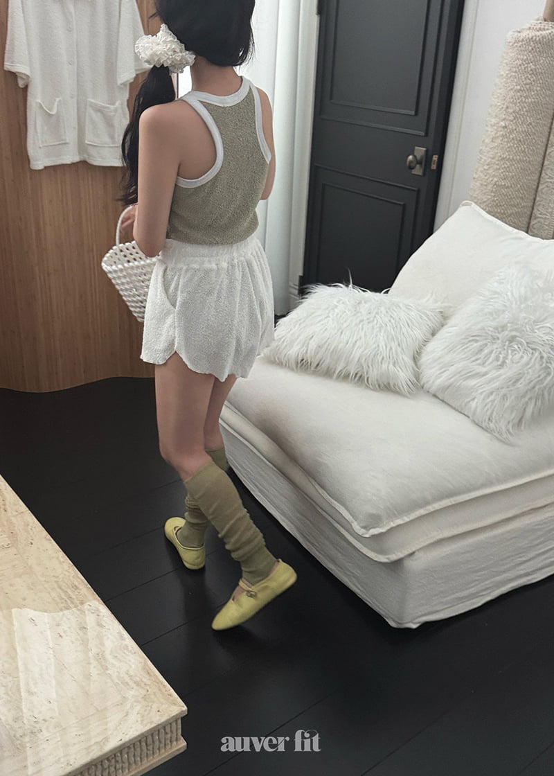 Auver_Fit - Korean Women Fashion - #vintagekidsstyle - Terry Sleeveless - 4