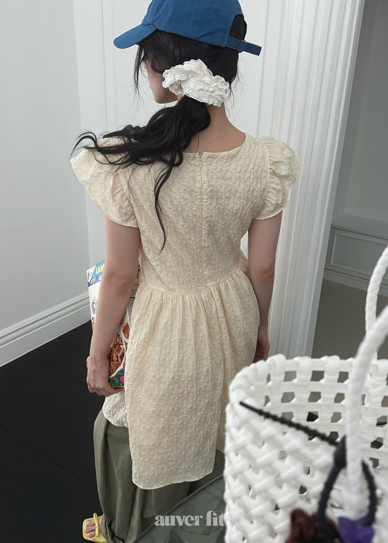 Auver_Fit - Korean Women Fashion - #pursuepretty - Jacquard Angel One-piece - 3