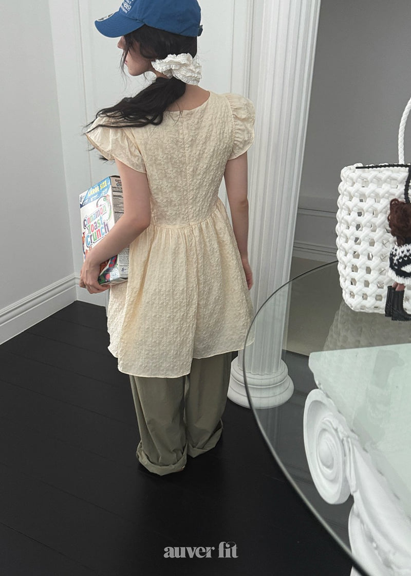 Auver_Fit - Korean Women Fashion - #pursuepretty - Jacquard Angel One-piece - 4