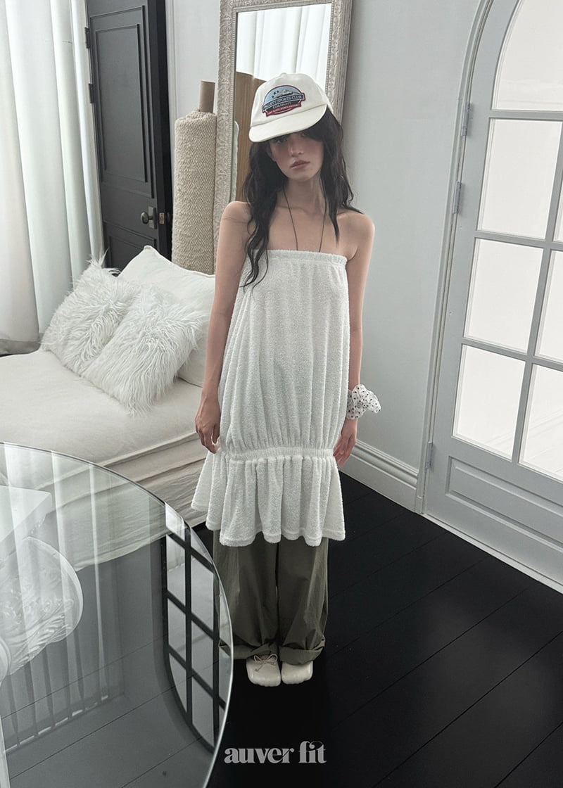 Auver_Fit - Korean Women Fashion - #romanticstyle - Terry Top One-piece - 7