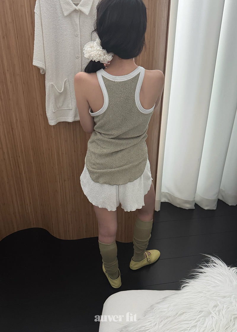 Auver_Fit - Korean Women Fashion - #romanticstyle - Terry Sleeveless - 6