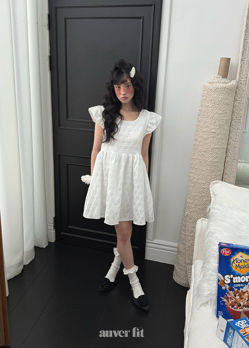 Auver_Fit - Korean Women Fashion - #thatsdarling - Jacquard Angel One-piece - 7