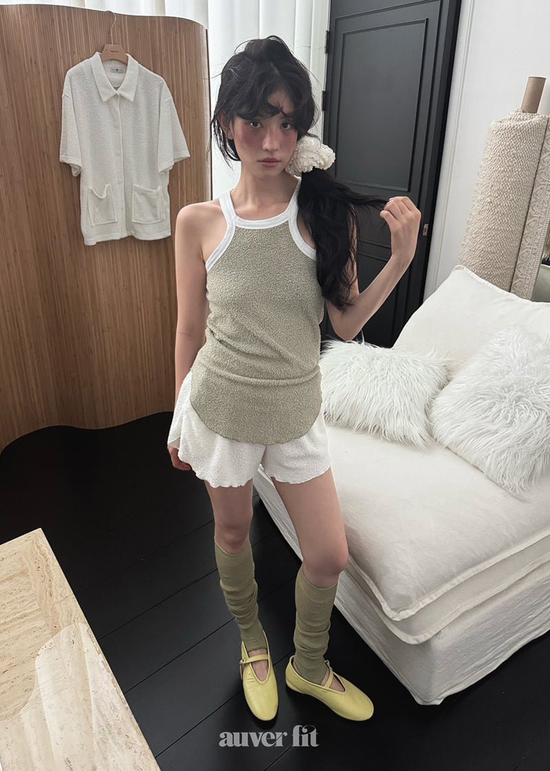 Auver_Fit - Korean Women Fashion - #vintageinspired - Terry Sleeveless - 2