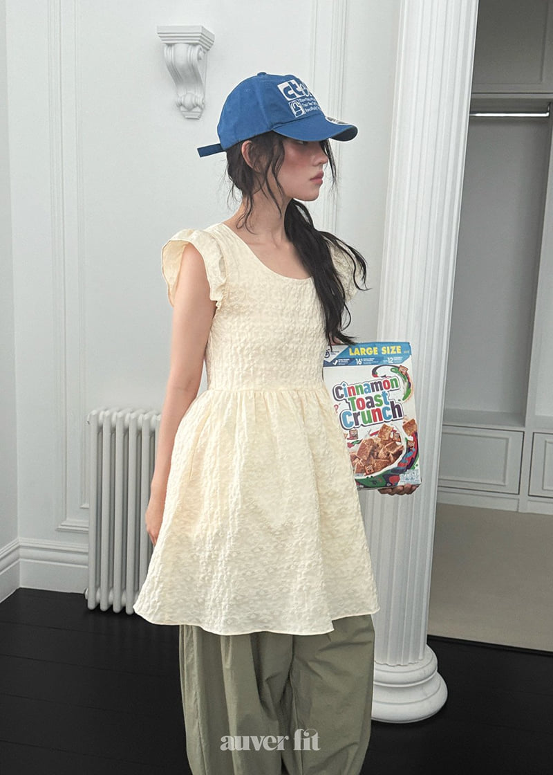 Auver_Fit - Korean Women Fashion - #vintageinspired - Jacquard Angel One-piece