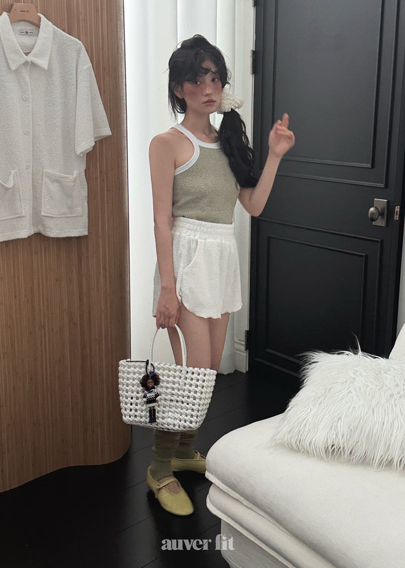 Auver_Fit - Korean Women Fashion - #vintagekidsstyle - Terry Sleeveless - 3