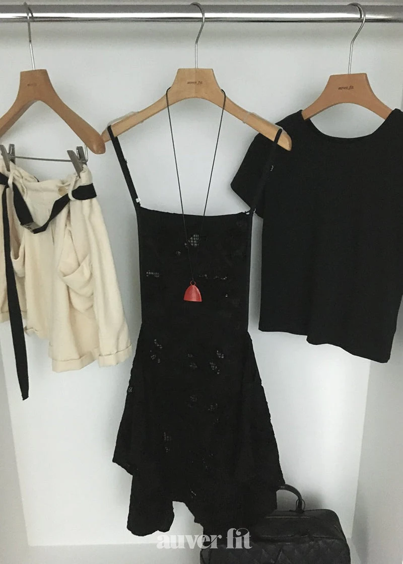 Auver_Fit - Korean Women Fashion - #womensfashion - Embroidered One-piece - 6