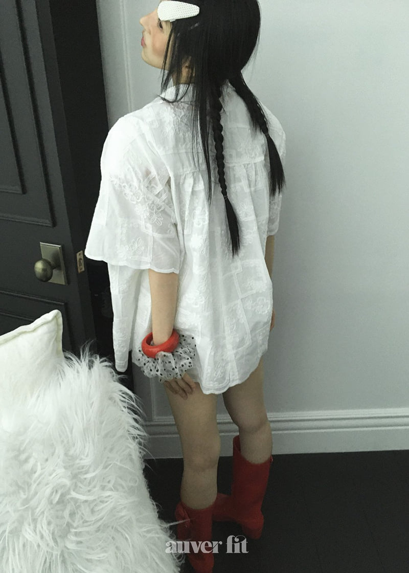 Auver_Fit - Korean Women Fashion - #momslook - Berry Embroidery Set - 4
