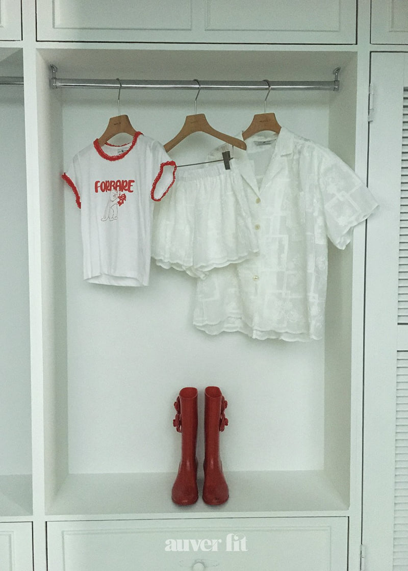 Auver_Fit - Korean Women Fashion - #womensfashion - Rabbit Lace Tee - 3