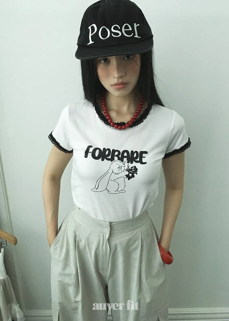Auver_Fit - Korean Women Fashion - #womensfashion - Rabbit Lace Tee - 9