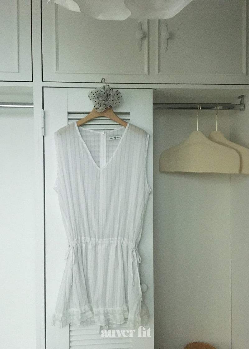 Auver_Fit - Korean Women Fashion - #womensfashion - Striped Crinkled Jumpsuit - 10