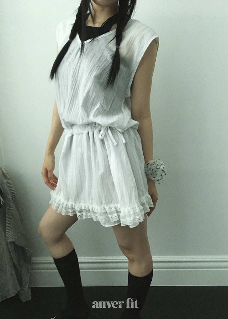Auver_Fit - Korean Women Fashion - #womensfashion - Striped Crinkled Jumpsuit - 8