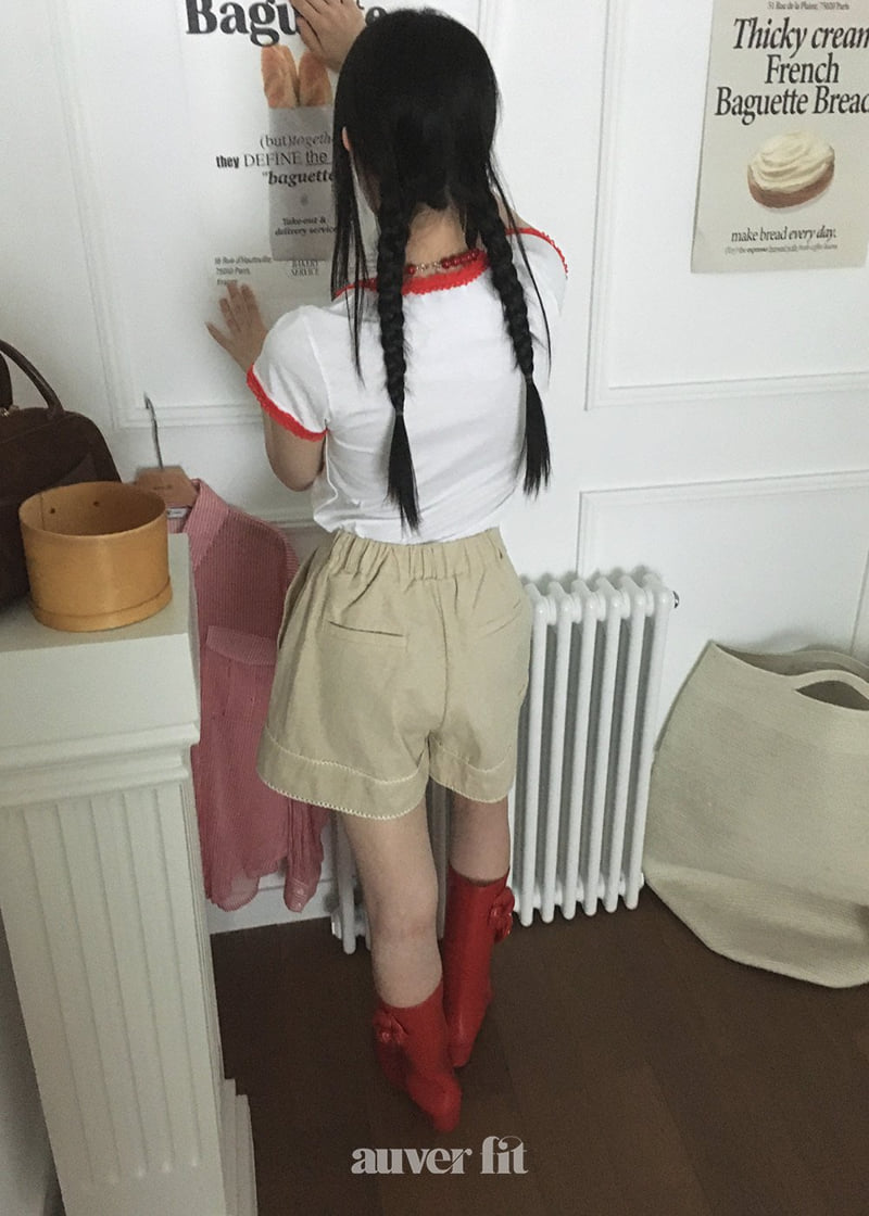 Auver_Fit - Korean Women Fashion - #womensfashion - Linen Cuffed Shorts - 2