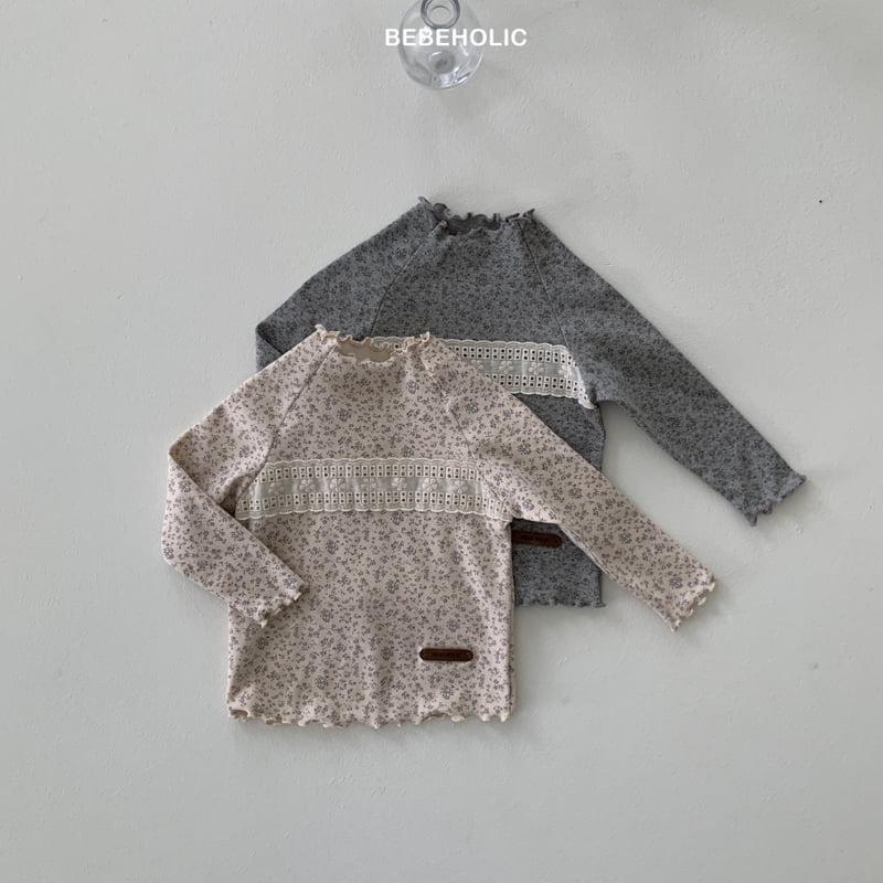 Bebe Holic - Korean Baby Fashion - #babyboutique - Flora Lace Tee - 8