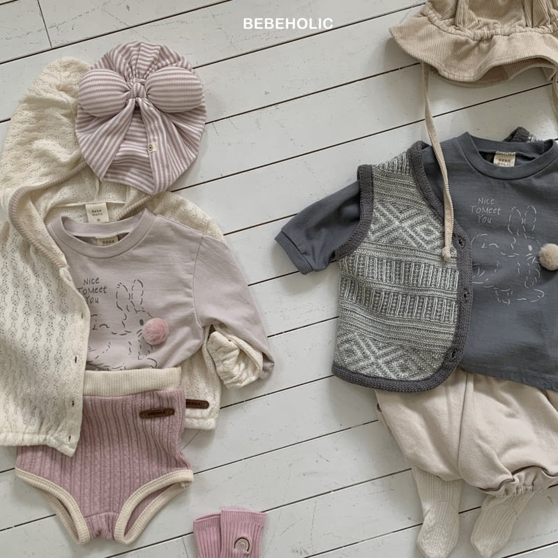 Bebe Holic - Korean Baby Fashion - #babyboutique - Rabbit Ball Tee - 2