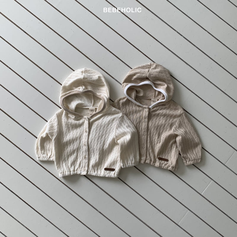 Bebe Holic - Korean Baby Fashion - #babyboutique - Sage Eyelet Hoodie - 9