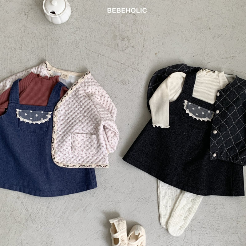 Bebe Holic - Korean Baby Fashion - #babyboutique - Pauline Denim One-piece - 2