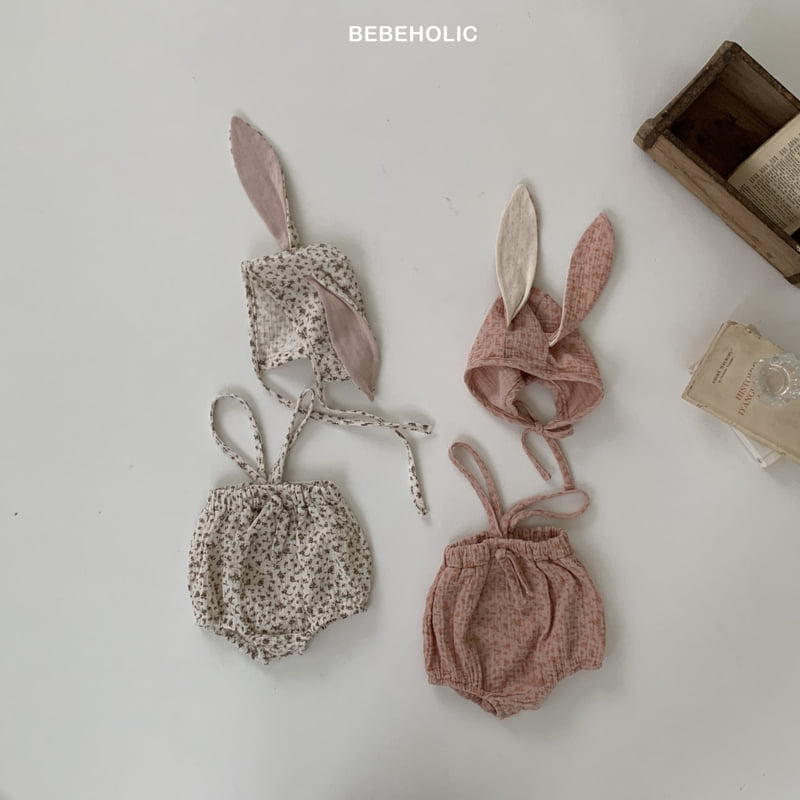 Bebe Holic - Korean Baby Fashion - #babyboutique - Rabbit Bonnet Set - 6