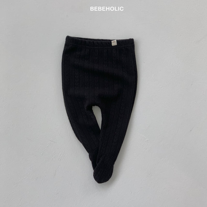 Bebe Holic - Korean Baby Fashion - #babyboutique - Cable Knit Footed Leggings - 12