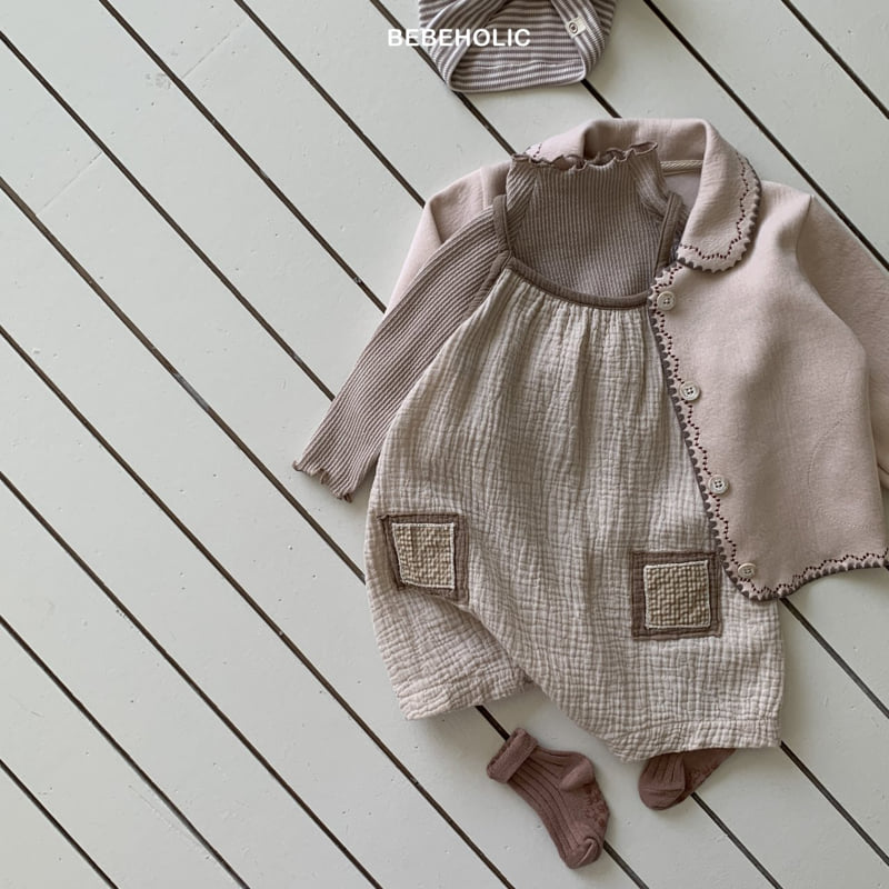 Bebe Holic - Korean Baby Fashion - #babyboutiqueclothing - Potato Sleeveless Suit - 5
