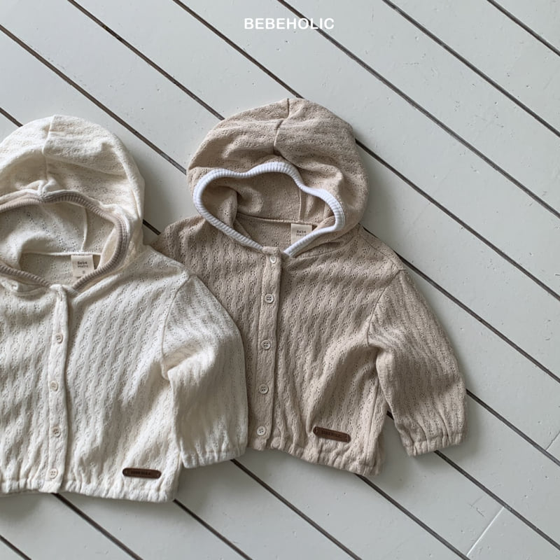 Bebe Holic - Korean Baby Fashion - #babyboutiqueclothing - Sage Eyelet Hoodie - 10