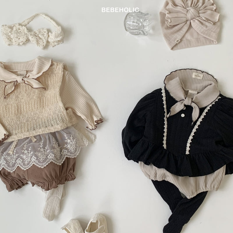 Bebe Holic - Korean Baby Fashion - #babyboutiqueclothing - Scarf Suit - 2