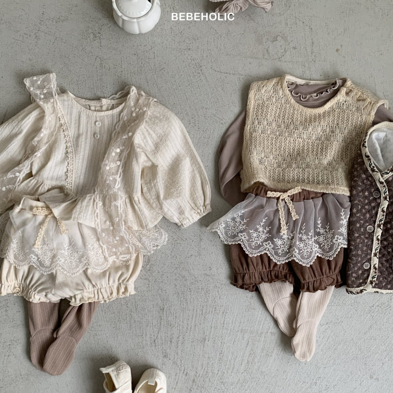 Bebe Holic - Korean Baby Fashion - #babyboutique - Cheese Lace Bloomer - 4