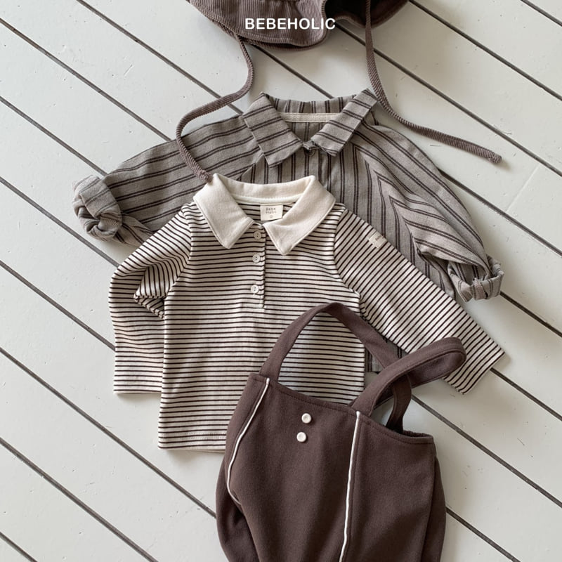 Bebe Holic - Korean Baby Fashion - #babyclothing - Cony Style Collar Tee - 6