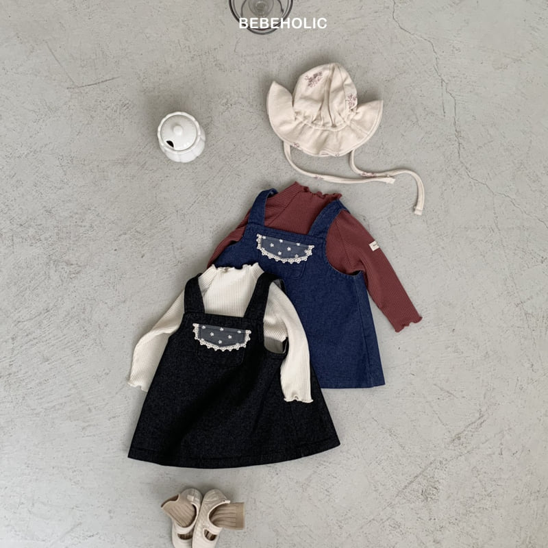 Bebe Holic - Korean Baby Fashion - #babyboutiqueclothing - Pauline Denim One-piece - 4