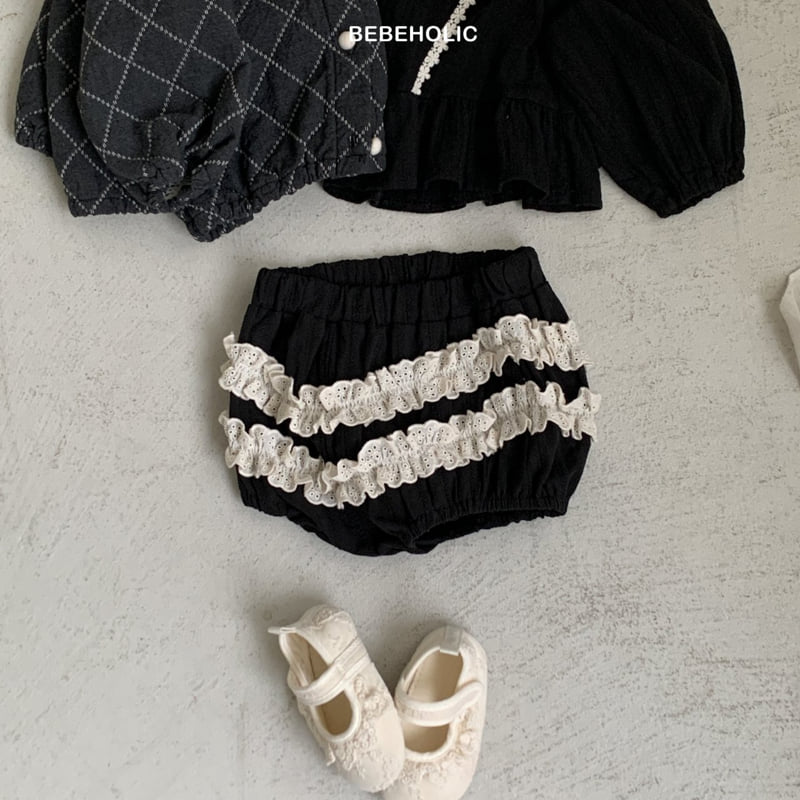 Bebe Holic - Korean Baby Fashion - #babyboutiqueclothing - Creamy Lace Bloomer - 4