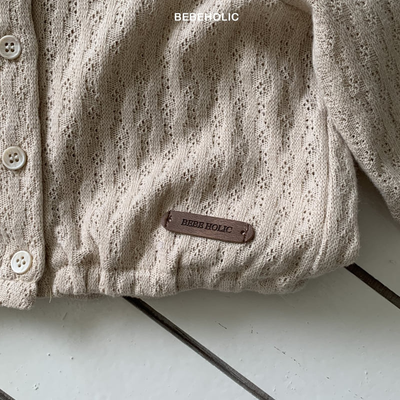 Bebe Holic - Korean Baby Fashion - #babyfashion - Sage Eyelet Hoodie - 12