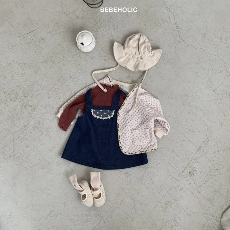 Bebe Holic - Korean Baby Fashion - #babyfashion - Pauline Denim One-piece - 5