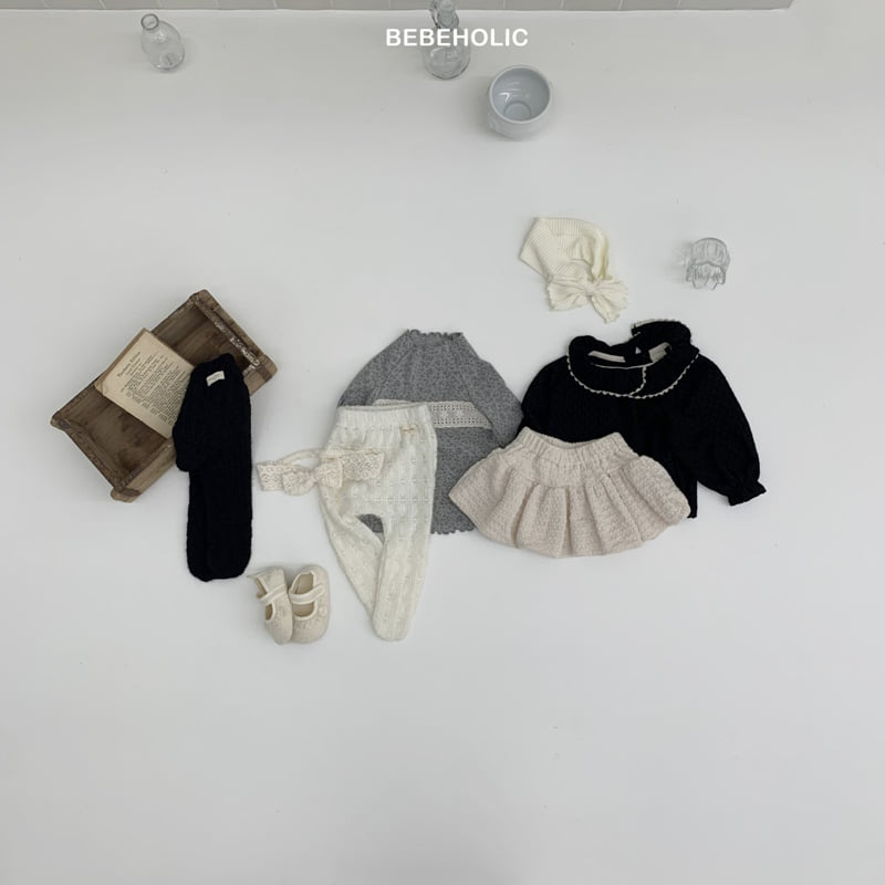 Bebe Holic - Korean Baby Fashion - #babyfashion - Heart Ppong Footed Leggings