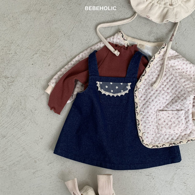 Bebe Holic - Korean Baby Fashion - #babyfever - Pauline Denim One-piece - 6