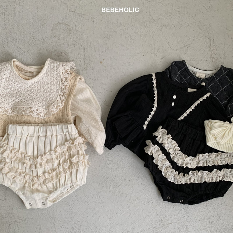 Bebe Holic - Korean Baby Fashion - #babyfever - Creamy Lace Bloomer - 6