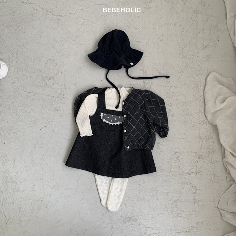 Bebe Holic - Korean Baby Fashion - #babygirlfashion - Pauline Denim One-piece - 7
