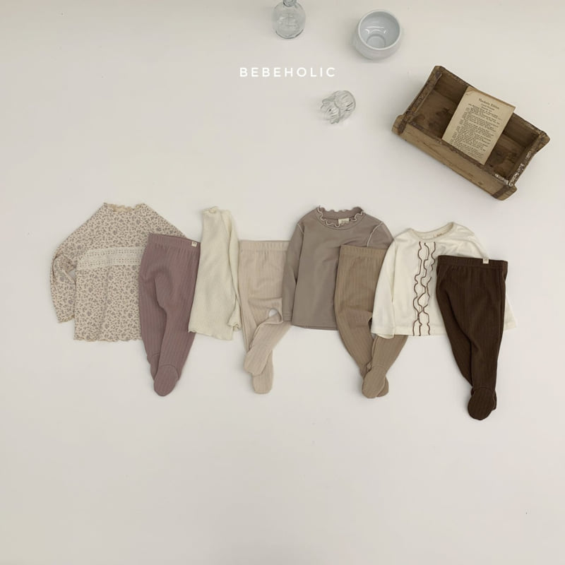 Bebe Holic - Korean Baby Fashion - #babygirlfashion - Olive Footed Leggings