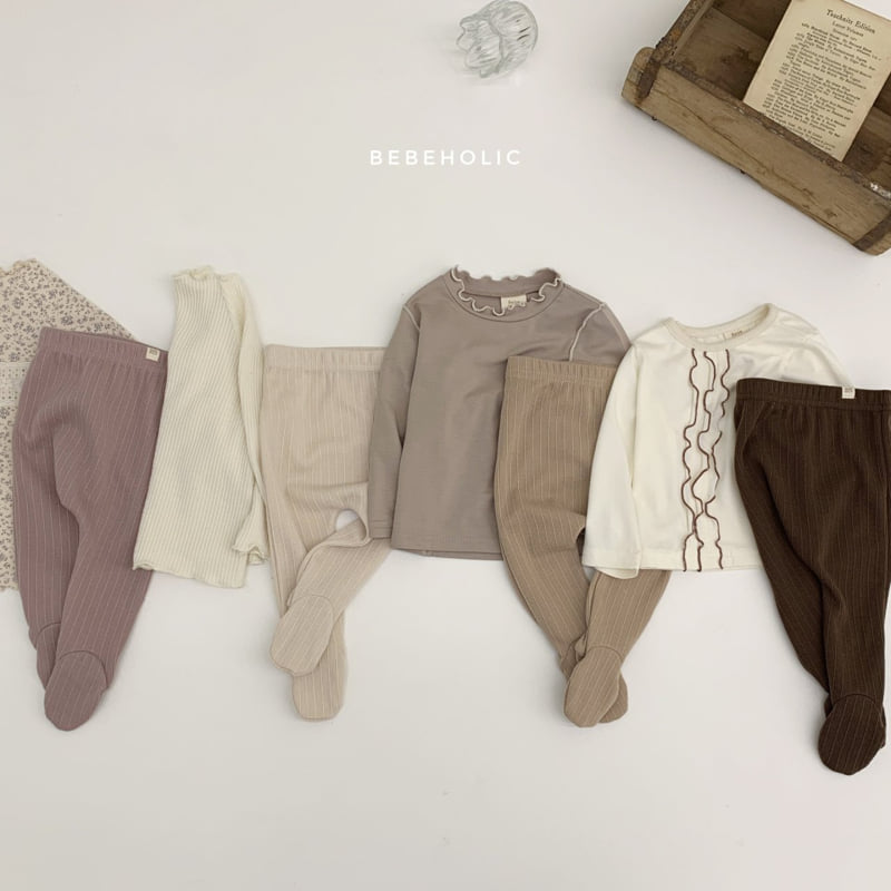 Bebe Holic - Korean Baby Fashion - #babylifestyle - Olive Footed Leggings - 2