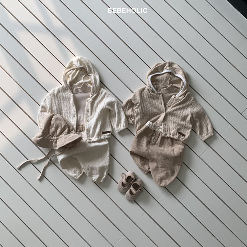 Bebe Holic - Korean Baby Fashion - #babyoninstagram - Sage Eyelet Hoodie